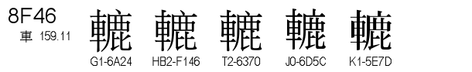 U+8F46